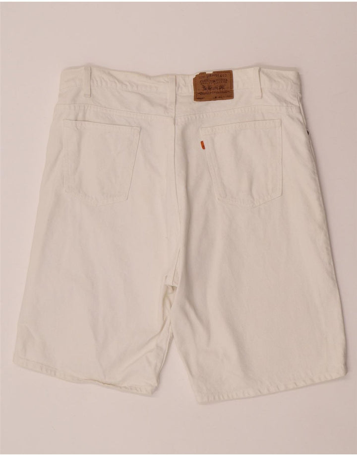 Levi's Mens 550 Shorts De Mezclilla W40 XL Algodón Blanco
