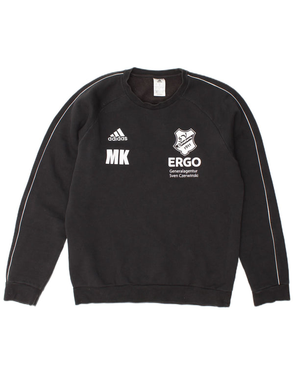 Adidas Hombre Sudadera Gráfica Jumper Medium Negro Algodón