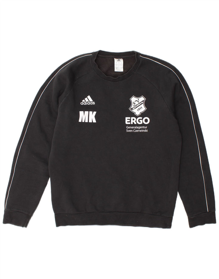 Adidas Hombre Sudadera Gráfica Jumper Medium Negro Algodón