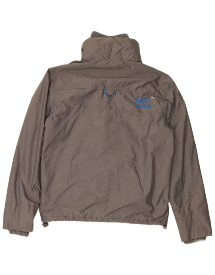 SUPERDRY Chaqueta cortavientos Windcheater para hombre UK 38 Medium Grey Nylon