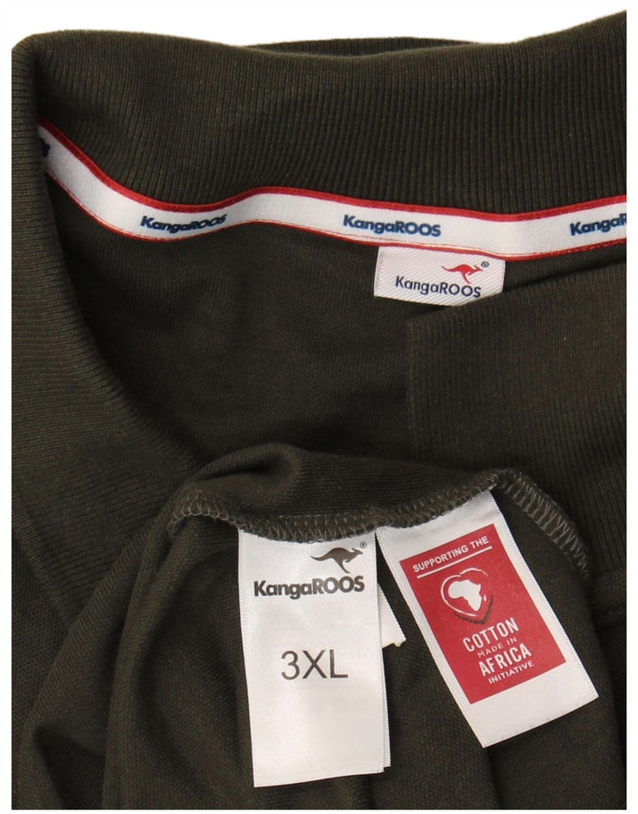 Kangaroos Polo Hombre 3XL Caqui Algodón
