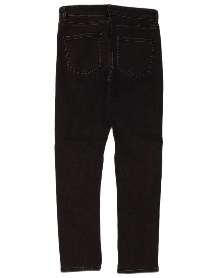 Marks & Spencer Vaqueros ajustados para mujer UK 12 Medium W30 L27 Algodón gris