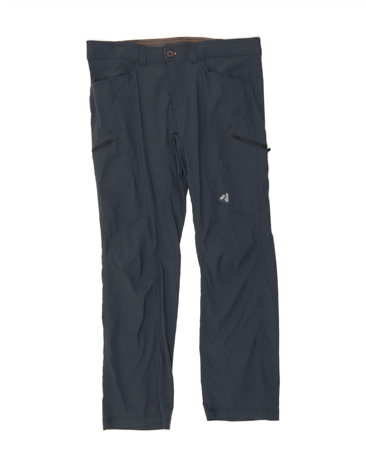 EDDIE BAUER Womens Straight Cargo Trousers W38 L32 Navy Blue Nylon Vintage Eddie Bauer and Second-Hand Eddie Bauer from Messina Hembry 
