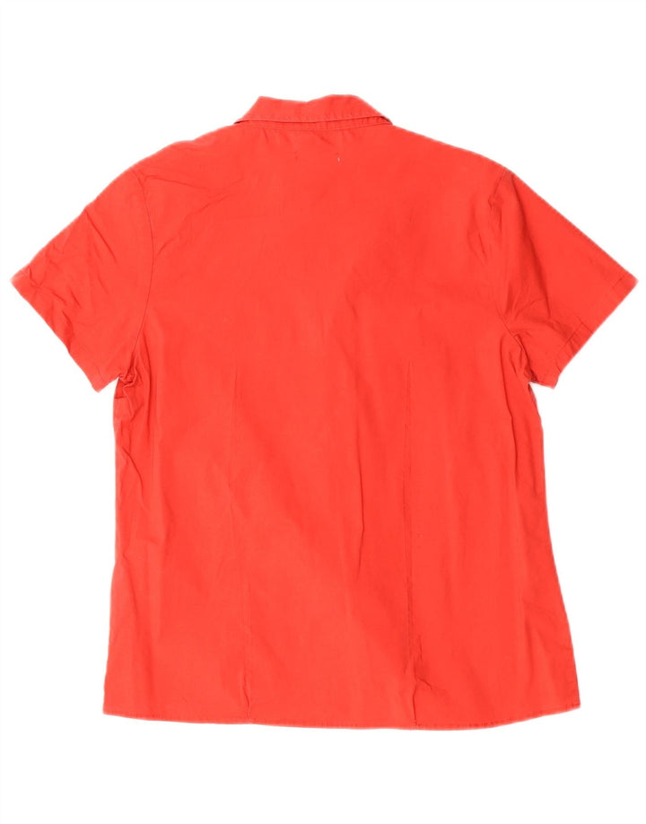 Dack's Camisa de manga corta para mujer UK 40 XL Algodón rojo