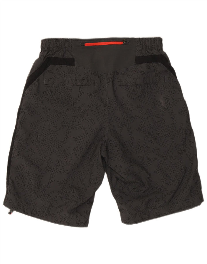 Pantalones cortos deportivos Nike para hombre gris medio poliéster geométrico