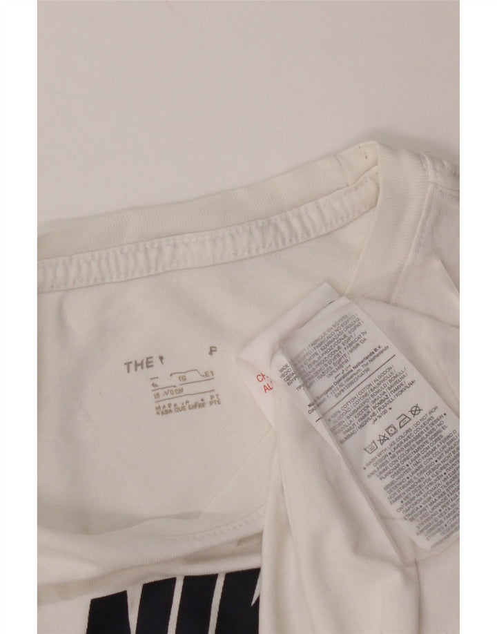 NIKE Camiseta gráfica para niños 13-14 años Blanco Algodón