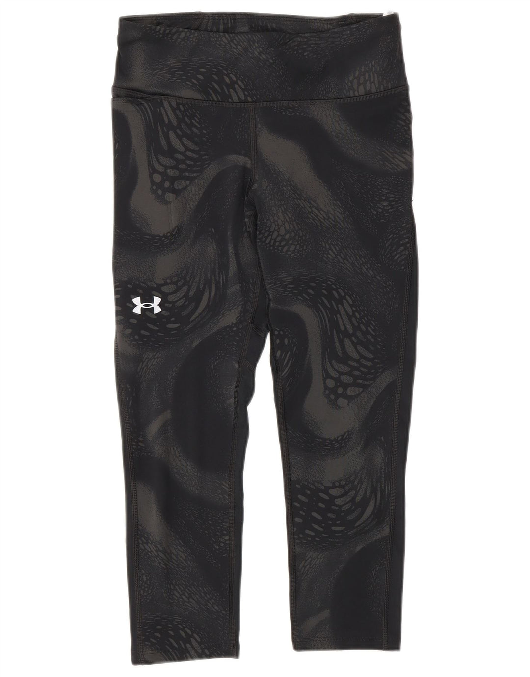 Under Armour Leggings capri de compresión para mujer UK 10 Small Black Geométrico