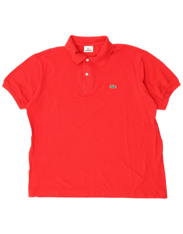 Polo Lacoste Hombre Talla 6 XL Algodón Rojo