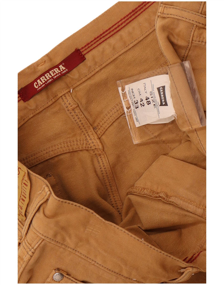 Carrera Jeans rectos 700 para hombre W33 L30 Algodón marrón