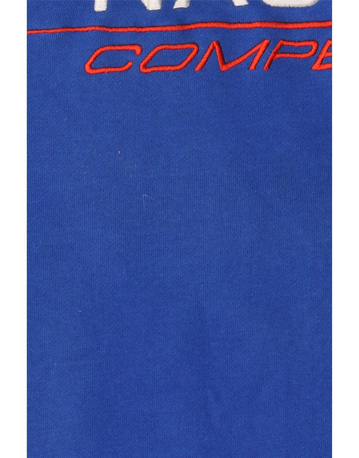 Nautica Sudadera Gráfica para Hombre Jersey Grande Algodón Azul
