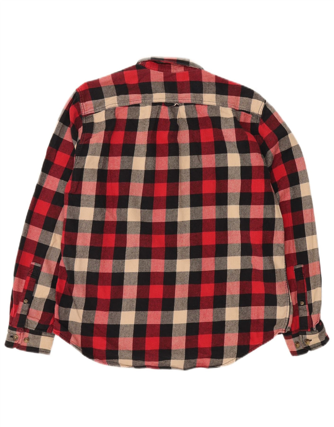 EDDIE BAUER Camisa de franela para hombre Algodón a cuadros rojos grandes