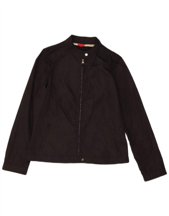 Geox Respira Chaqueta Bomber para Mujer UK 40 Grande Poliéster Negro