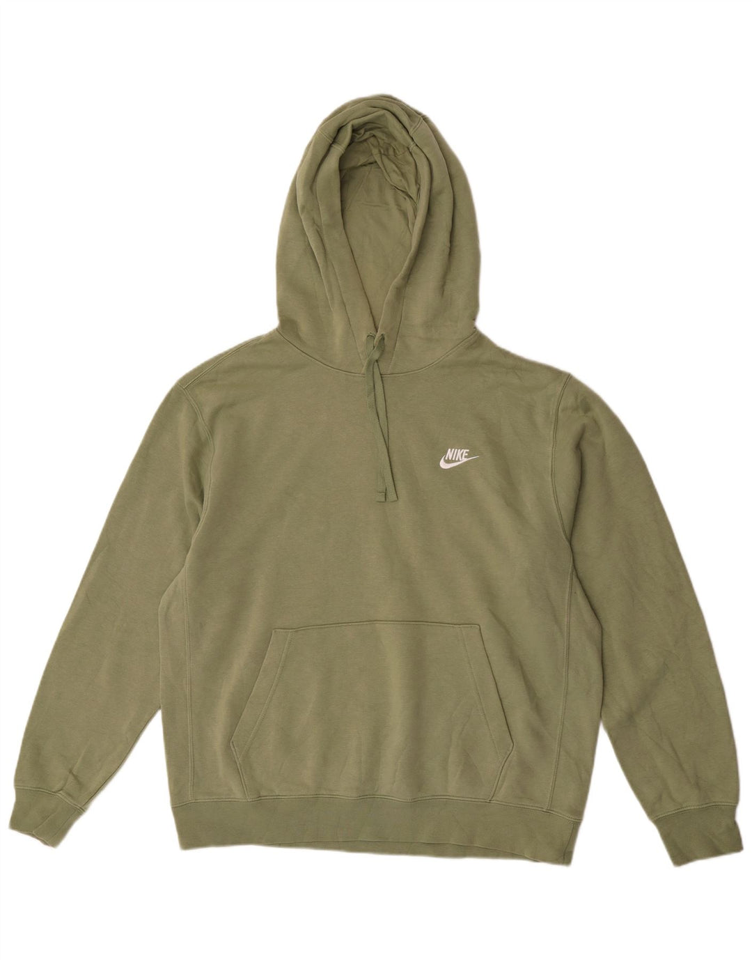 Nike - Sudadera con capucha para hombre, talla grande, color verde, algodón
