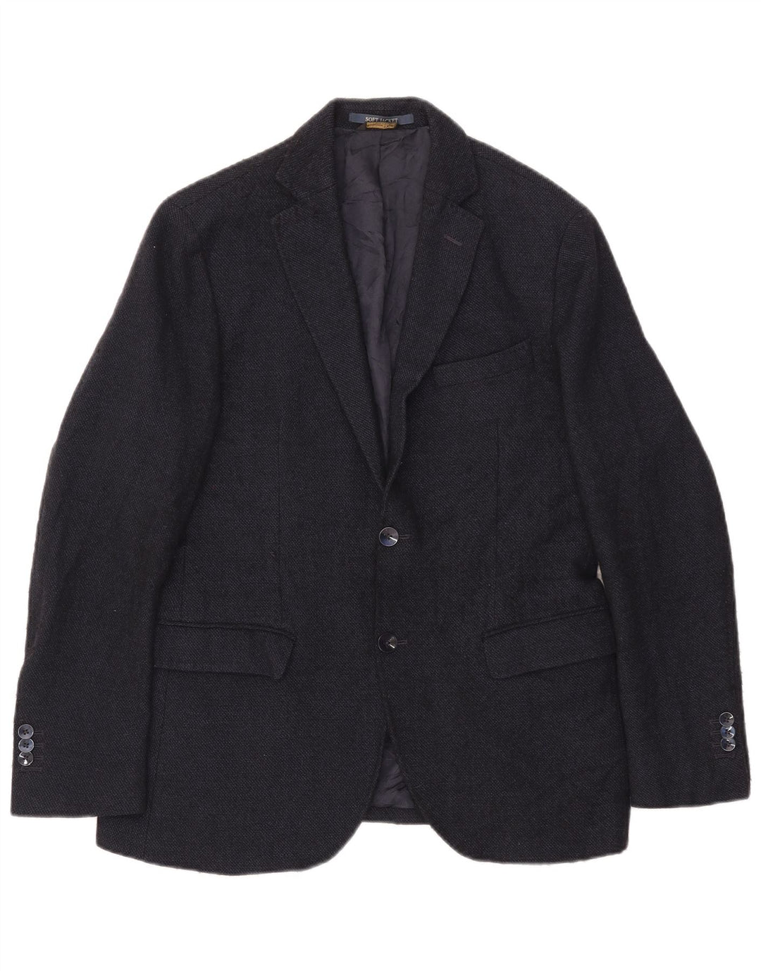Massimo Dutti Chaqueta Blazer De 2 Botones Para Hombre EU 48 Mediana Lana Azul Marino