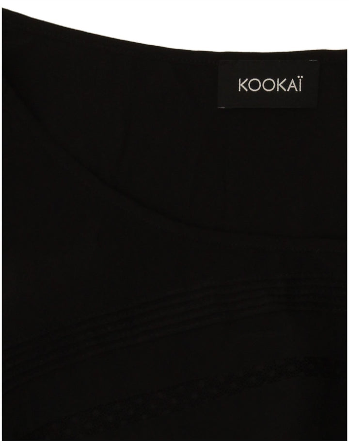 Kookai Vestido de manga larga para mujer, talla 40, talla M, color negro