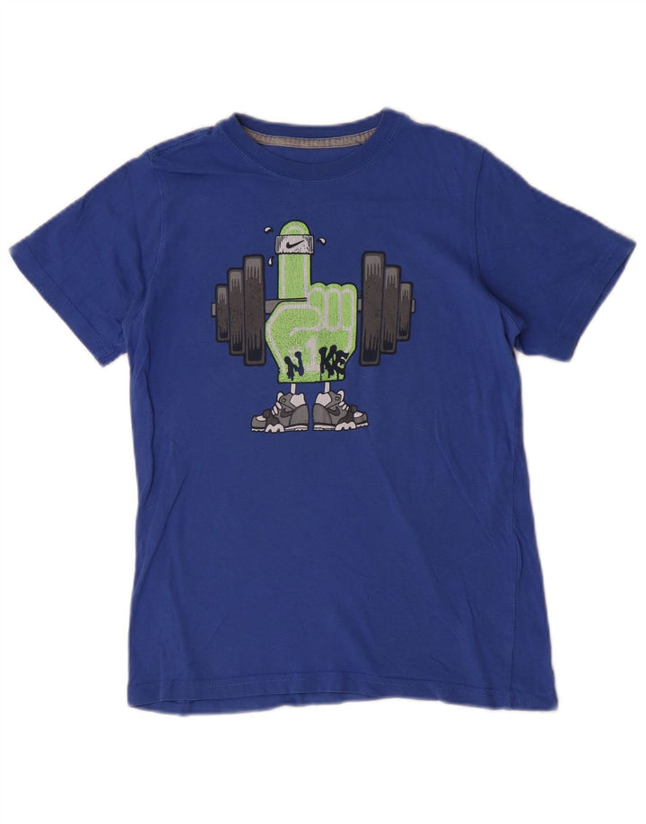 Nike Camiseta gráfica para niños 10-11 años Azul Medio