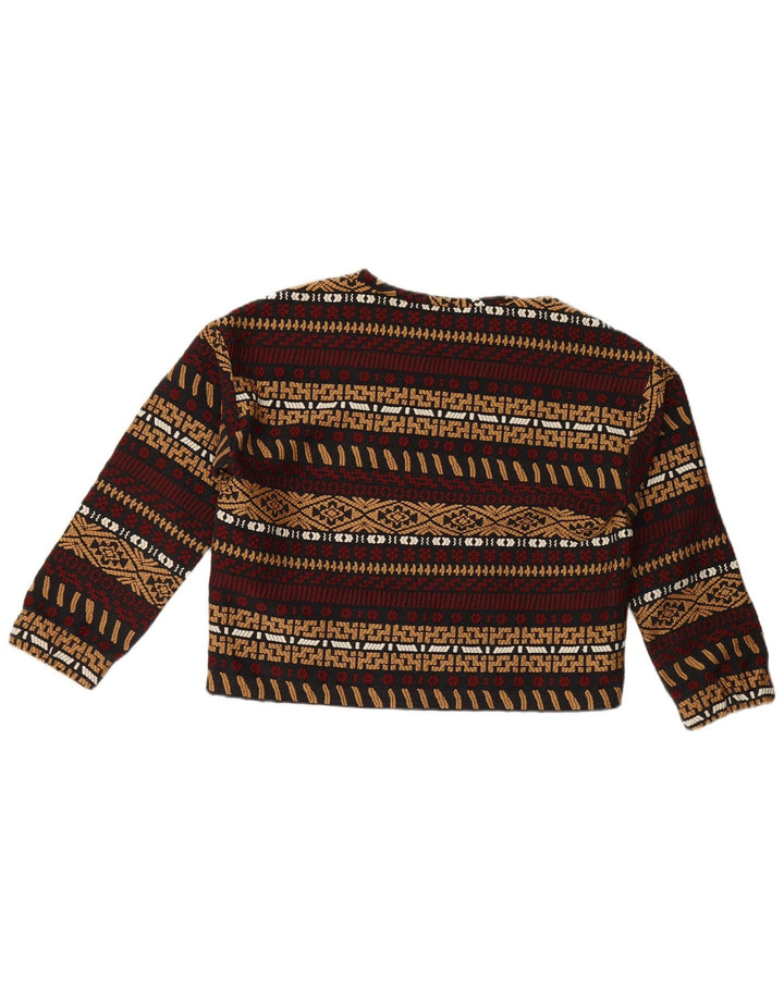 Zara Mujer Sudadera Jumper UK 44 Mediano Poliéster A Rayas Multicolor
