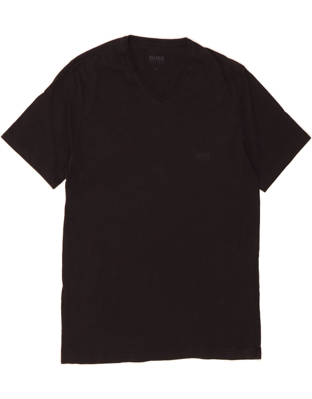 HUGO BOSS Mens T-Shirt Top Medium Black Vintage Hugo Boss and Second-Hand Hugo Boss from Messina Hembry 