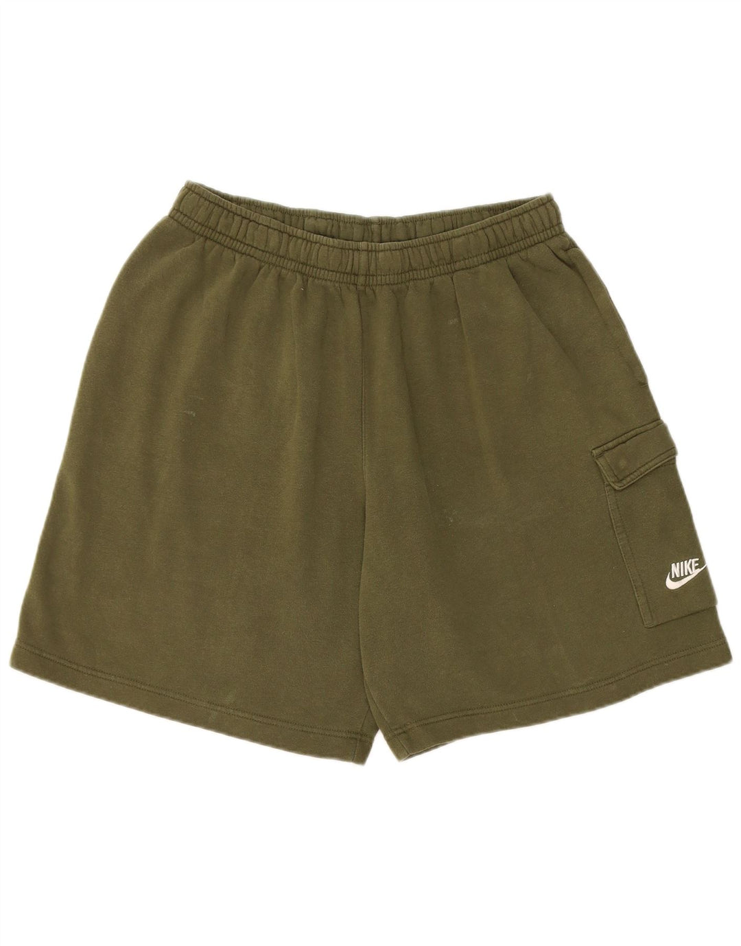 Nike - Pantalones cortos deportivos para hombre, talla grande, color caqui, algodón
