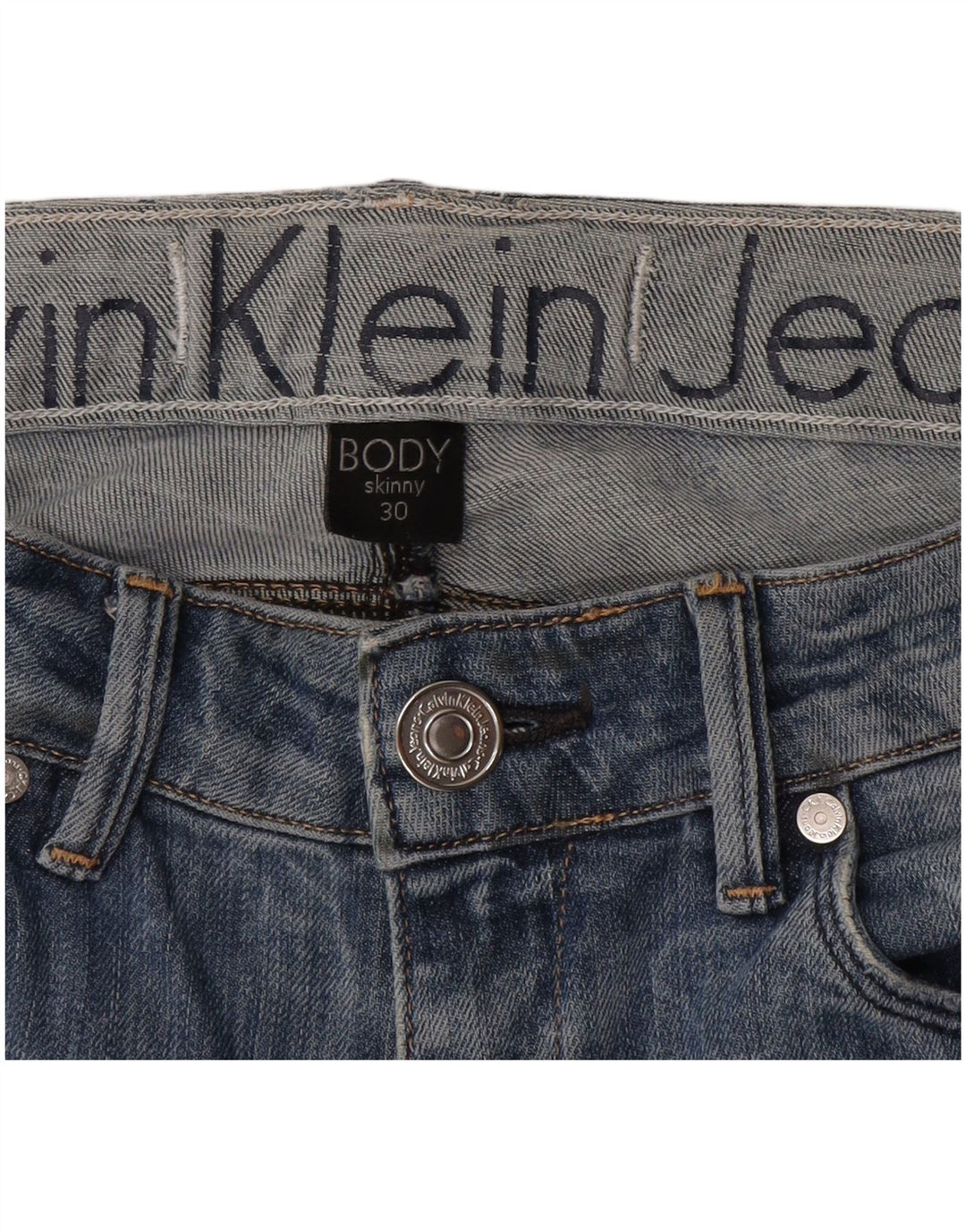 Vaqueros pitillo para mujer Calvin Klein W30 L33 Azul