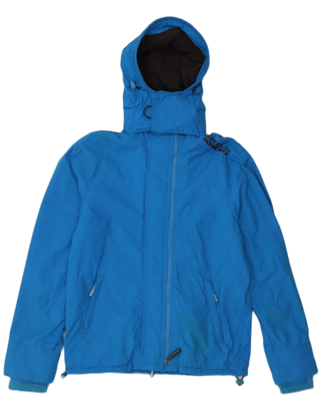 SUPERDRY Chaqueta cortavientos con capucha The Windcheater para hombre UK 40 Large Blue