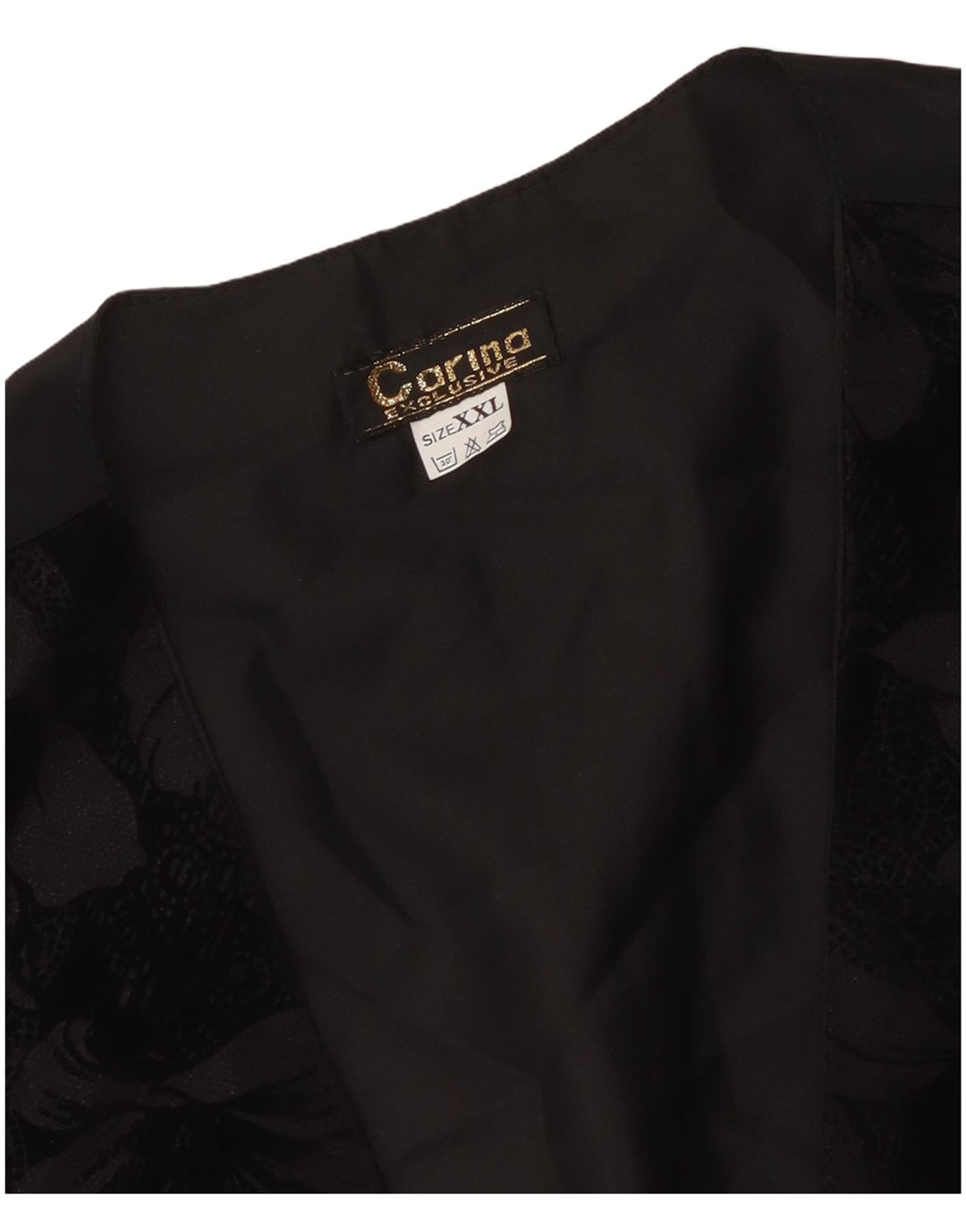 Chaleco CARINA para mujer UK 20 2XL Negro Floral