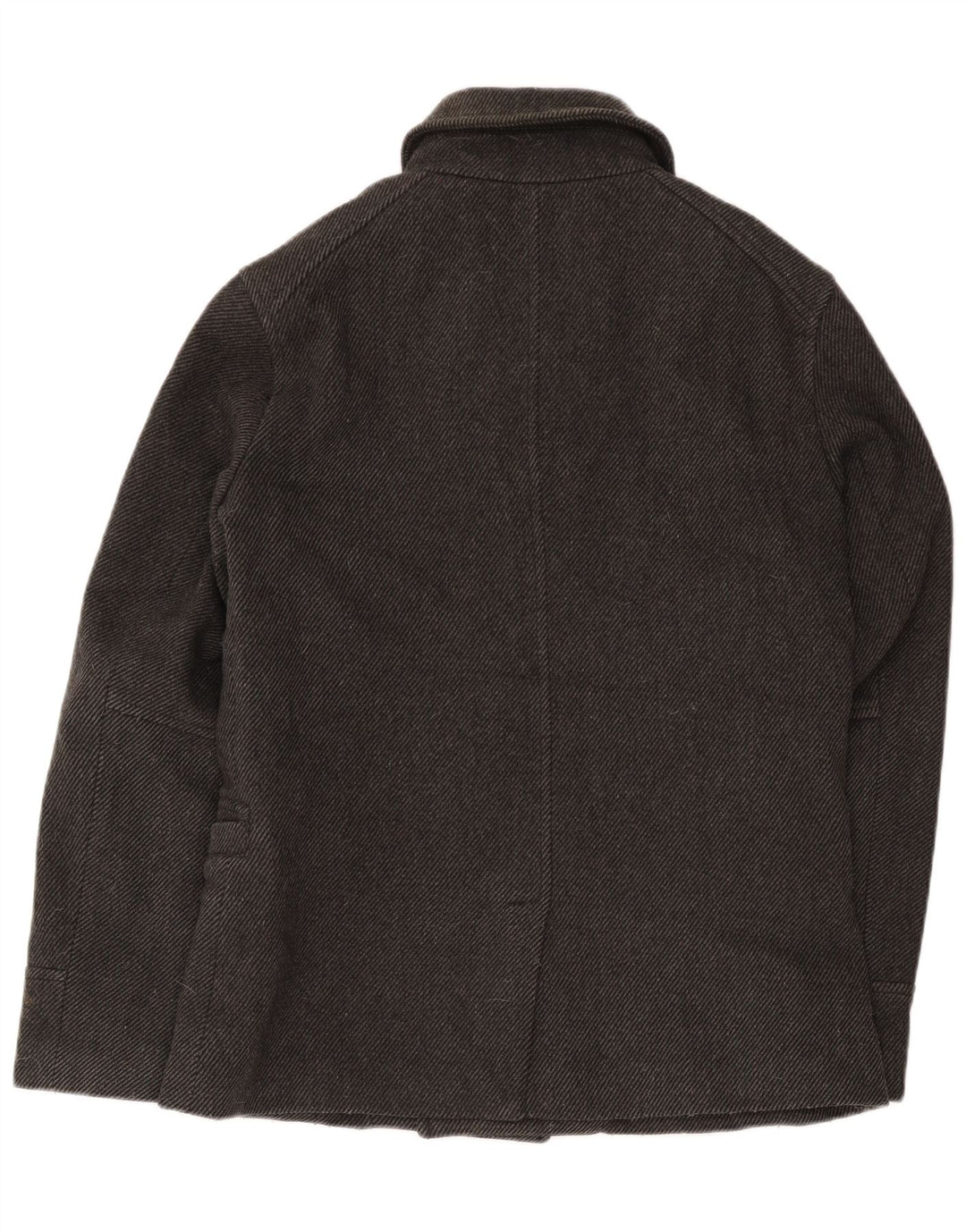 Superdry Chaquetón para hombre, talla 40, lana gris grande