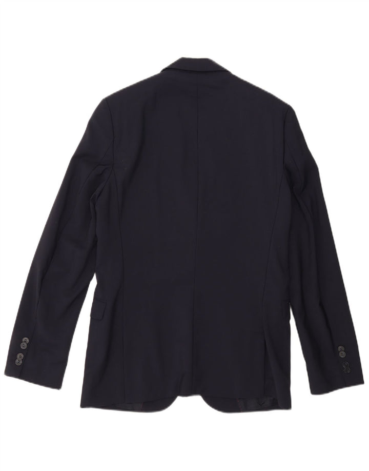 Hugo Boss Chaqueta tipo blazer de 2 botones para hombre EU 46 Small Azul marino