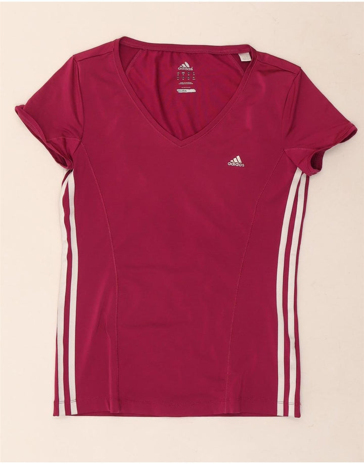 Adidas Mujer Climacool Camiseta Top UK 14 Medio Rosa Poliéster