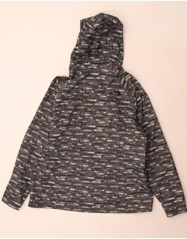 The North Face Chaqueta impermeable con capucha para mujer ES 40 XL Poliéster a rayas grises