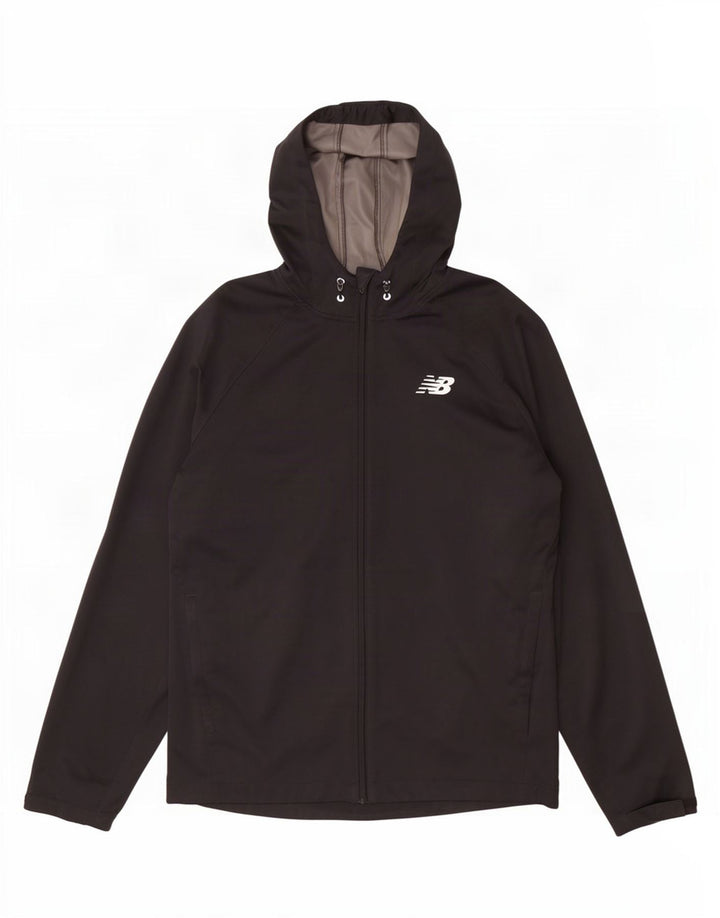New Balance Chaqueta impermeable con capucha para hombre UK 38 Medium Black