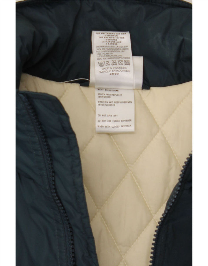 Adidas Chaqueta acolchada para hombre UK 38/40 Medium Azul marino Nylon