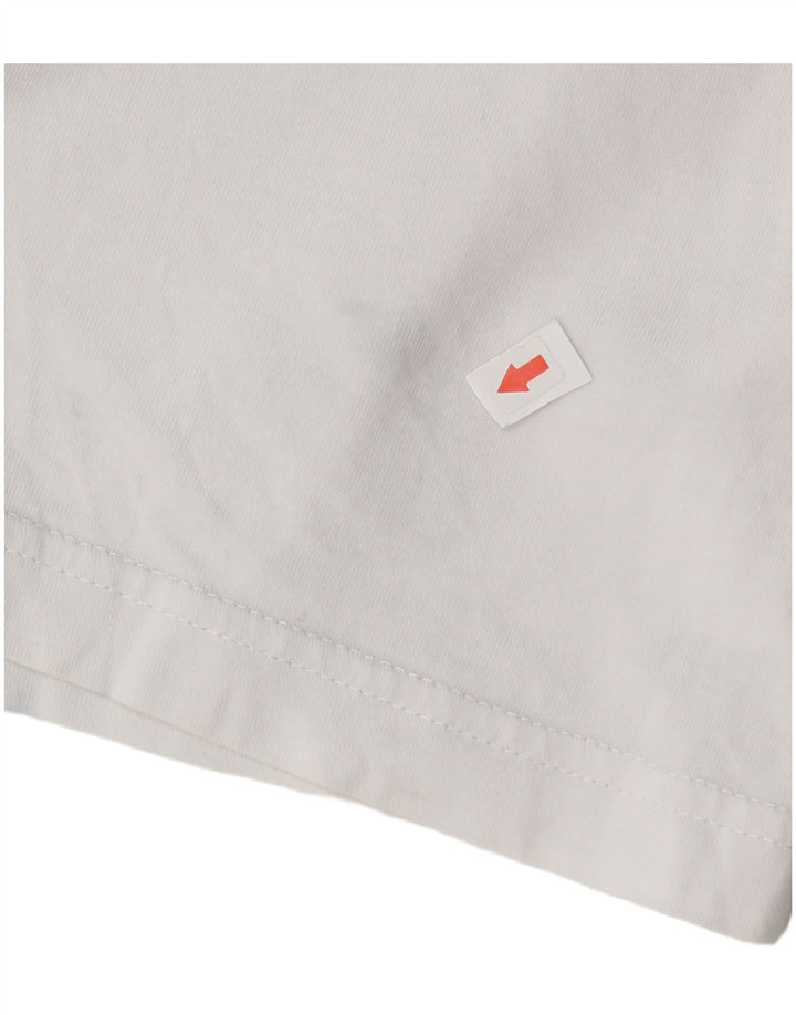 Puma Camiseta gráfica para hombre Top Medium White Cotton