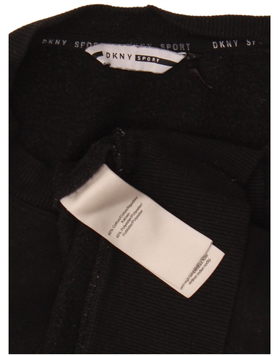 Dkny Sudadera gráfica para mujer Jumper UK 44 Medium Black Colourblock