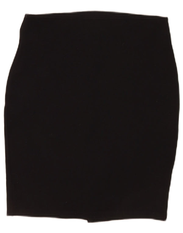 Falda Lápiz Zara Mujer Mediana W28 Viscosa Negra