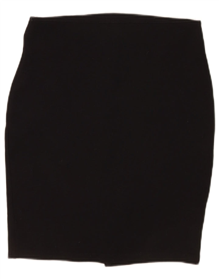 Falda Lápiz Zara Mujer Mediana W28 Viscosa Negra