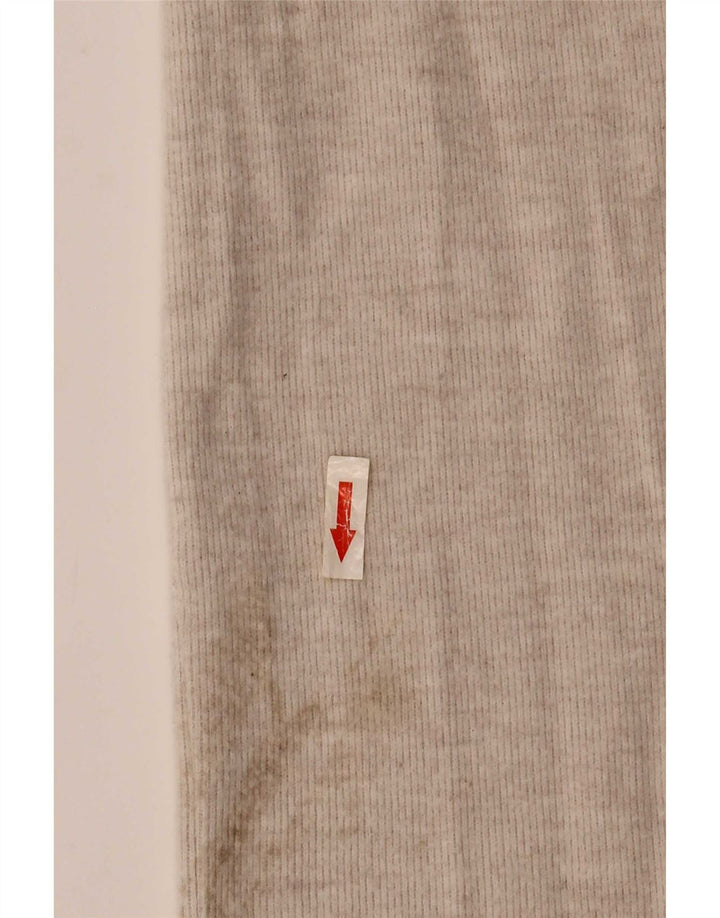 Zara Mujer Pantalón Chándal UK 44 Grande Poliéster Beige