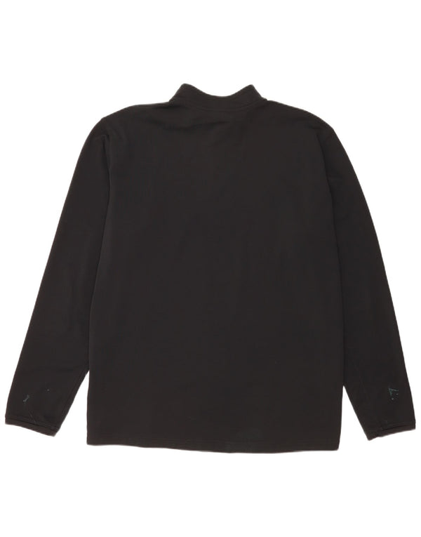 Nike Dri Fit - Chándal con cremallera y cuello para hombre, talla 2XL, poliéster negro