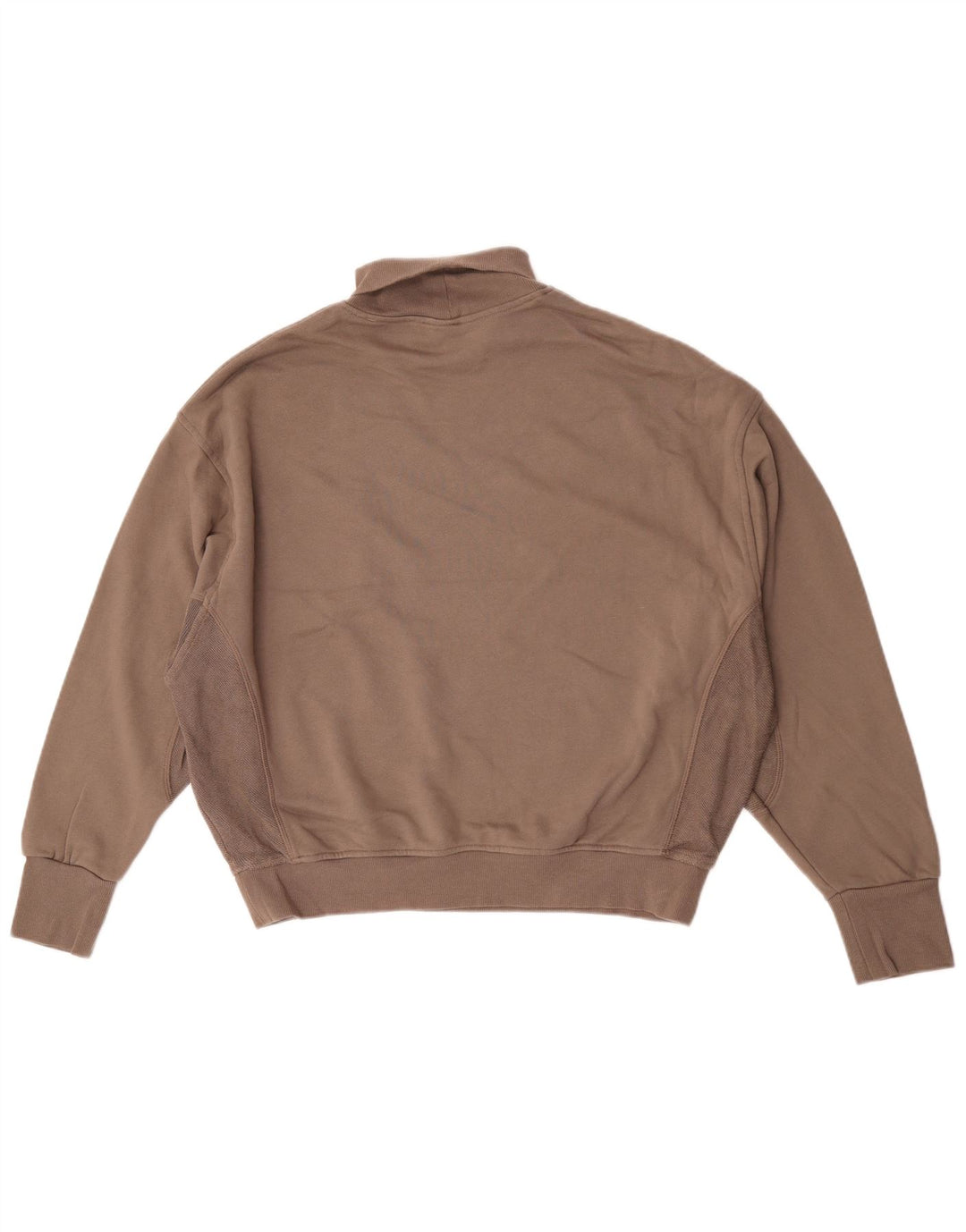 Reebok - Sudadera extragrande con cuello vuelto para mujer, talla 40, talla grande, color marrón