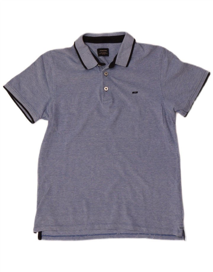 Jack & Jones Polo Regular Fit De Algodón Azul Medio Hombre