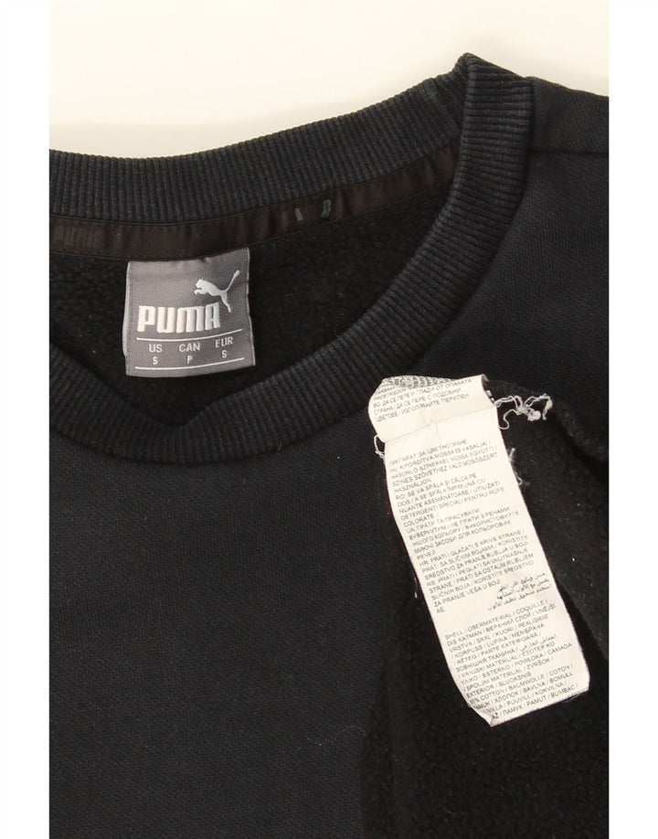 Puma Sudadera extragrande para mujer, talla 10, algodón negro pequeño