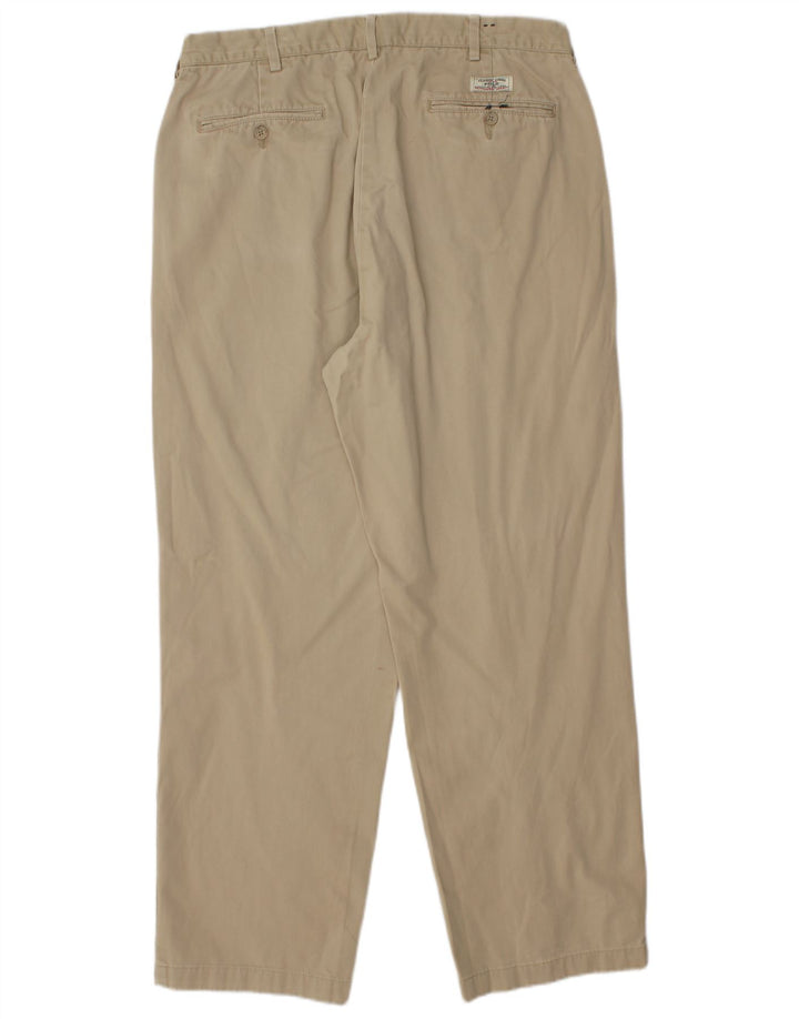 POLO RALPH LAUREN Pantalón chino recto para hombre W35 L30 Algodón beige