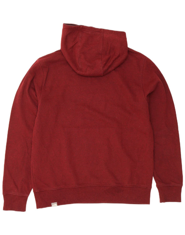 The North Face Jersey con capucha gráfica para hombre, tamaño grande, algodón burdeos