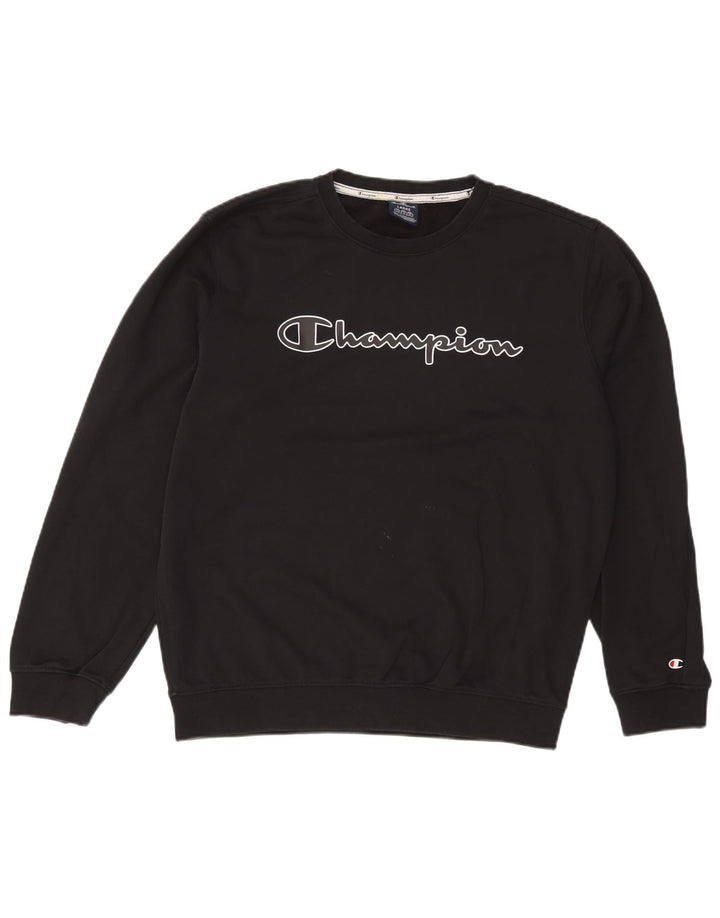 Champion Sudadera Gráfica para Hombre Jumper Large Negro