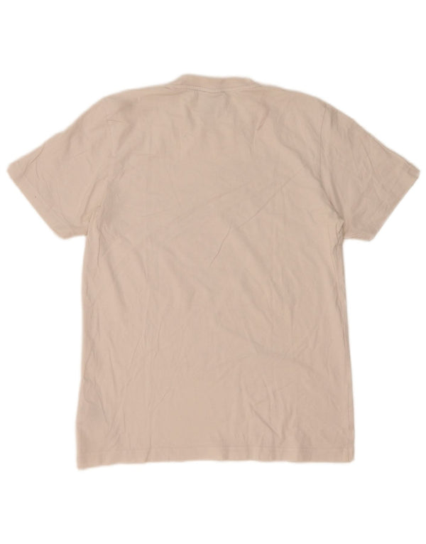 Adidas Mens Graphic T-Shirt Top Medium White Cotton