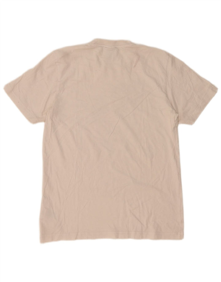 Adidas - Camiseta gráfica para hombre, talla mediana, algodón blanco