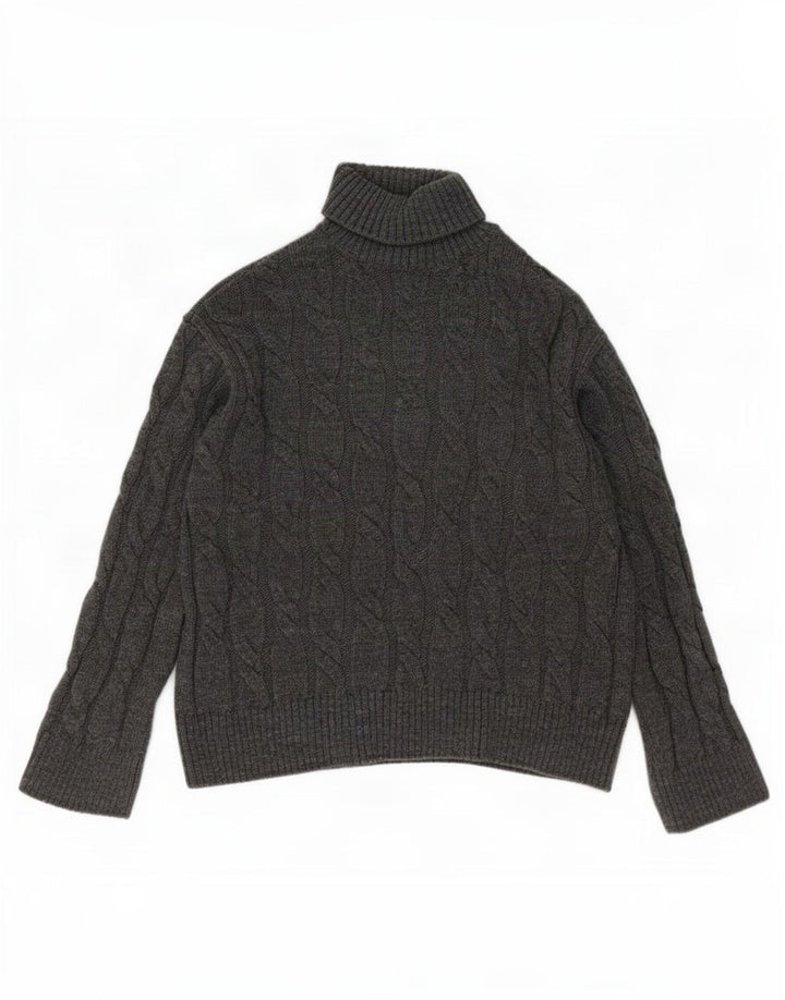 Marks & Spencer Jersey con cuello vuelto para mujer UK 44 Acrílico gris medio