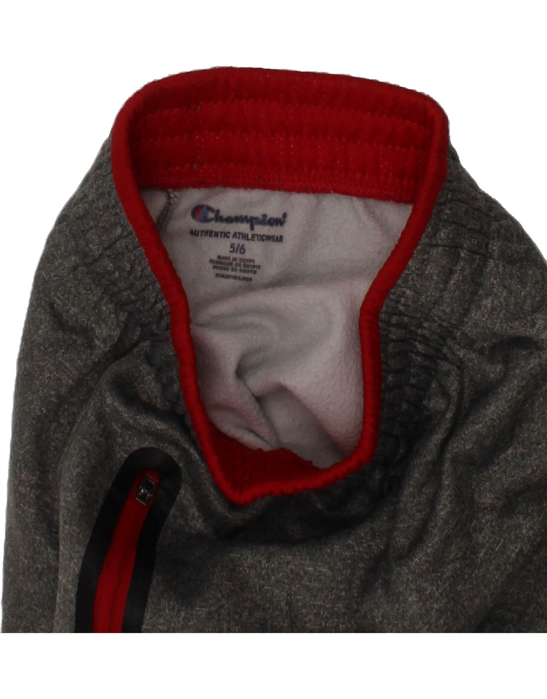 CHAMPION Boys Tracksuit Trousers 5-6 Years  Grey Flecked Polyester Vintage Champion and Second-Hand Champion from Messina Hembry 