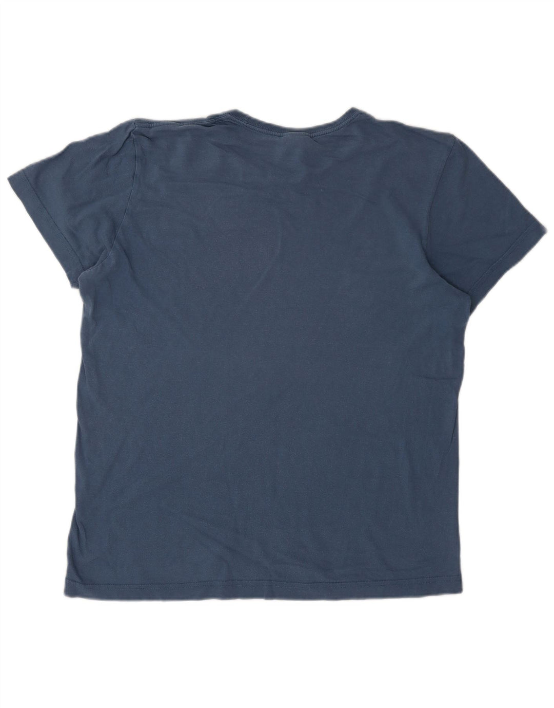 Adidas Hombre Camiseta Gráfica Top Algodón Azul Medio