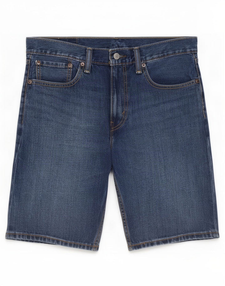 Levi's Mens 502 Shorts De Mezclilla W32 Algodón Azul Medio